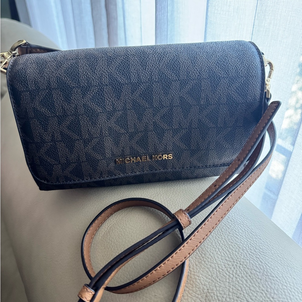 Michael Kors monogram crossbody bag